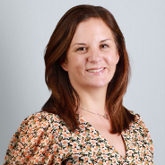 A photograph of Louise Adamson, head of scientific services for Bedrock.